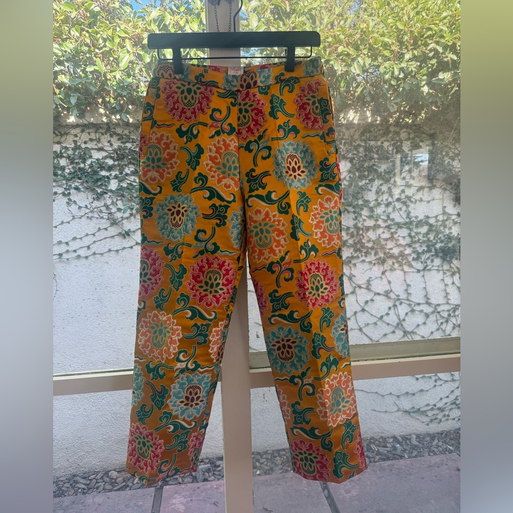 Rare Opening Ceremony x Pearl River Mart Collab Brocade Jacquard Asian Pants